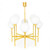 Mid-Century Eight-Light Brass Chandelier | Gaetano Sciolari