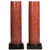 Pair of Neoclassical Simulated Porphyry Scagliola Pedestal Columns