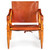 Scandinavian Maple & Leather Safari Chair | ca. 1970s