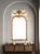 French Giltwood & White Painted Trumeau Mirror | 19th century