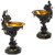 Pair of Bronze Poseidon & Satyr Tazzas | Mid-19th Century