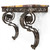 Wrought Iron Marble Top Console Table | Art Deco