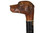 Carved Folk Art Dog Head Cane