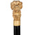 Victorian Carved Dog Head Walking Cane