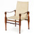 British Roorkhee "Safari" Campaign Chair | Early 20th Century