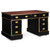 Ebonized Campaign Pedestal Desk | England