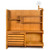Oak Bookshelf Bar Cabinet | Guillerme and Chambron, circa 1970