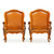 Pair of Louis XV Carved Beechwood Fautuiles | Louis Cresson, ca. 1750
