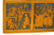 Russian Gilt and Polychromed Polyptych of the Twelve Feasts
