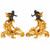 Pair of Louis XV Style Figural Chenets