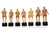 Group of Carved Figural Models | 20th century