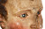 Polychromed Carved Young Santos with Glass Eyes