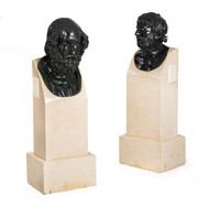 Grand Tour Busts of "Homer" & "Pseudo-Seneca" | Chiurazzi Foundry