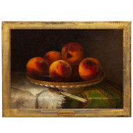 Still-Life of Six Peaches in a Bowl | Morston C. Ream