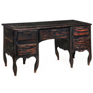 French Provincial Black Painted "Mazarin" Desk | ca. late 18th century