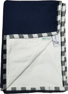 Swiss Shield EMF Throw Blanket Navy White 
