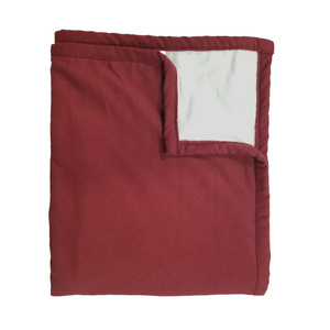 Swiss Shield EMF Throw Blanket Wine-White 