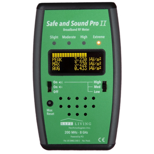 Safe Living Technologies RM46 Pro EMF RF Meter Kit 
