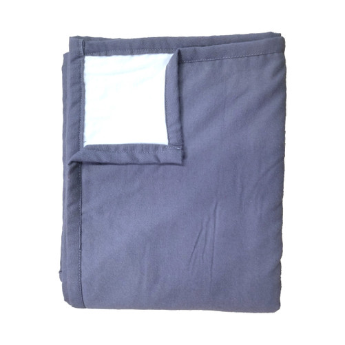 Swiss Shield EMF Throw Blanket Blue-White 