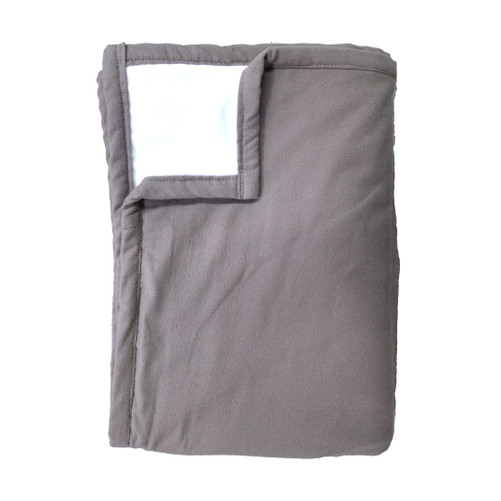 Swiss Shield EMF Throw Blanket Grey-White 