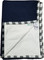 Swiss Shield EMF Throw Blanket Navy White  Swiss Shield EMF Throw Blanket Navy White