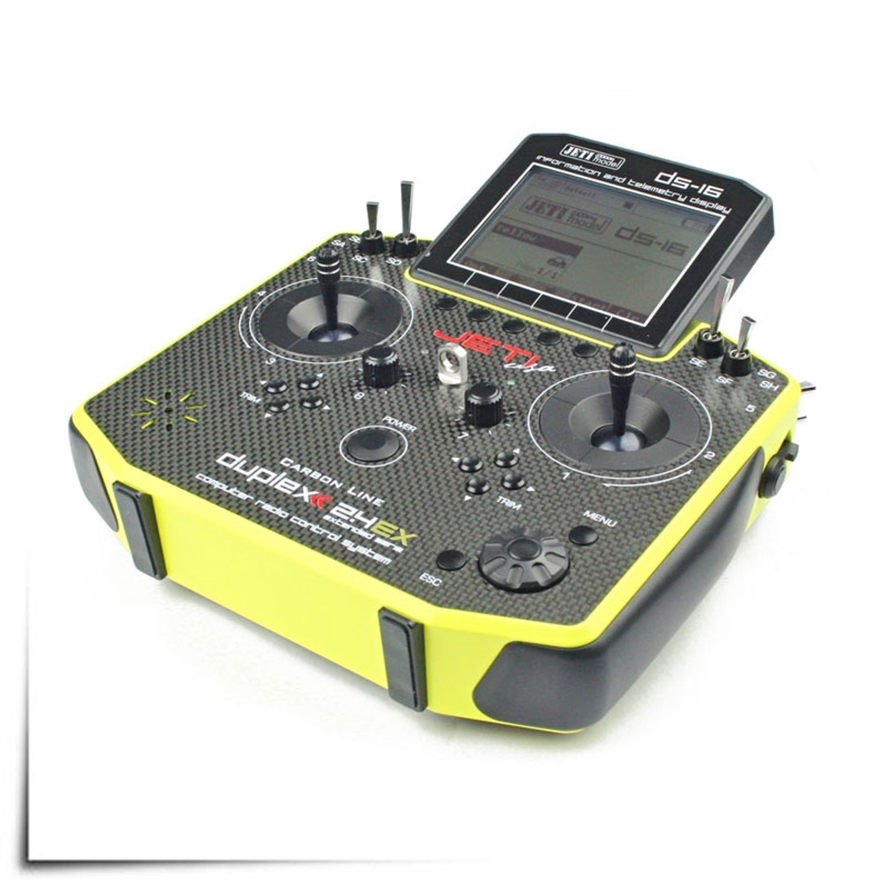 Jeti Duplex DS16 Carbon colored 2.4GHz w/Telemetry Transmitter Only Radio Pro RC Canada