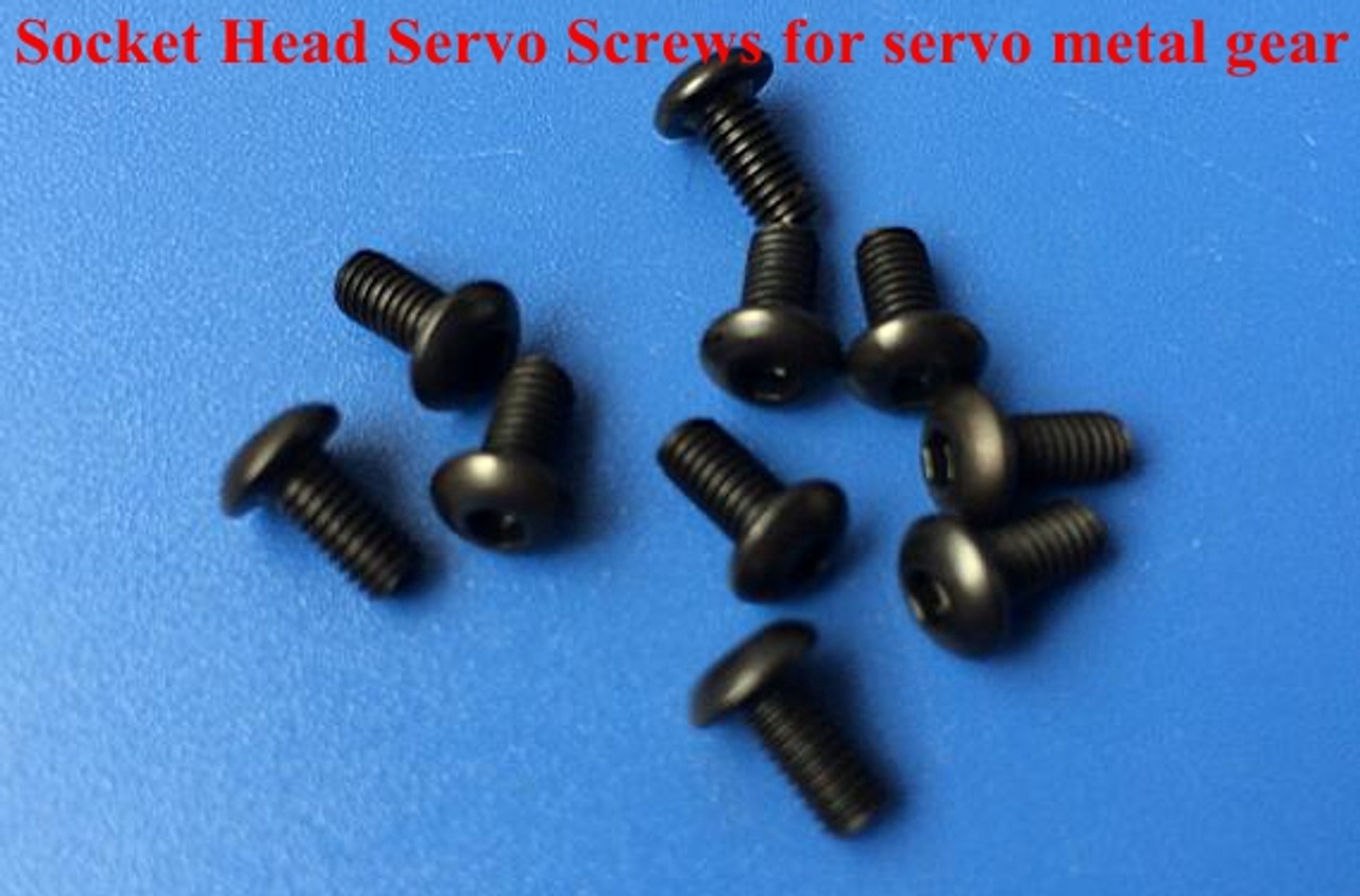 Socket Head Servo Screws (for Jr 23T and Futaba 25T) 3x6mm Pro RC Canada