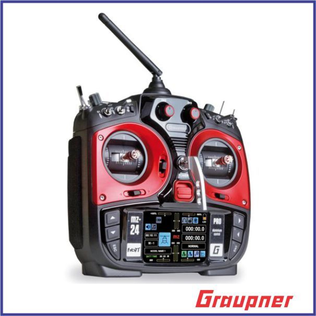 Graupner MZ-24 PRO 12 Channel 2.4G.HZ HoTT Color TFT Radio System