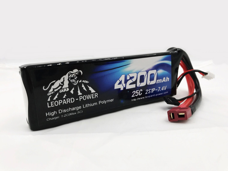  Leopard Power  4200 Mah 2S  25c LiPo Battery