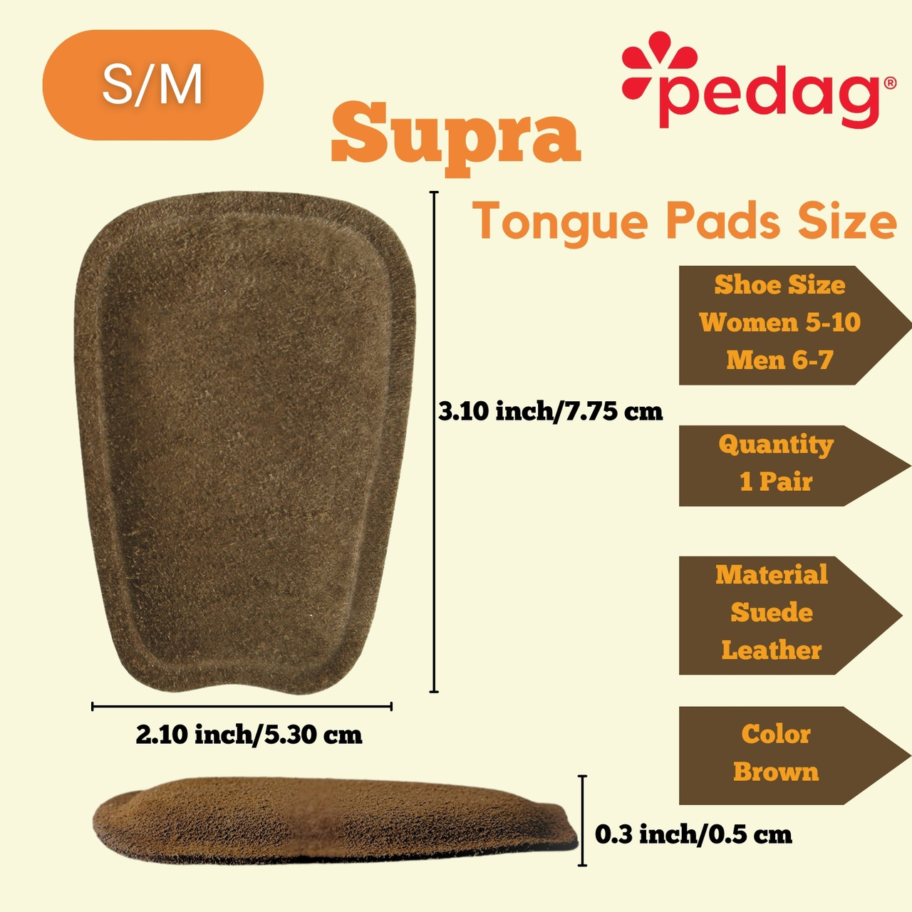 pedag Supra | Leather Shoe & Boot Tongue Pad | Pedag USA