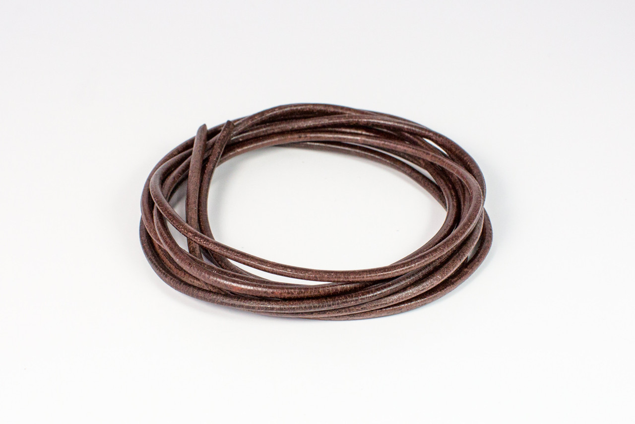 Buy your Round leather laces Ø 2 mm assorted various colours Ø 2 mm, length  100 cm (per 10) online