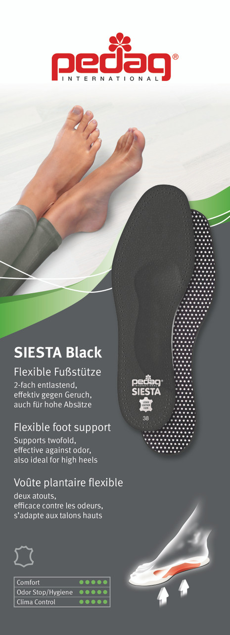 pedag Siesta Black, Cowboy Boots Insoles, Arch Support