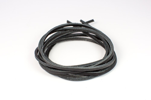 black leather laces
