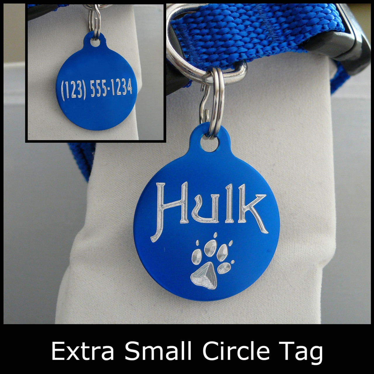 Very small pet id clearance tags