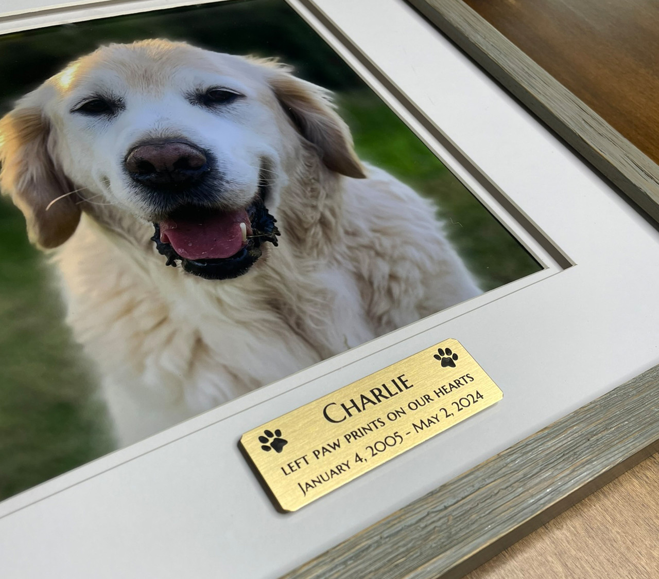 3" W x 1" H Custom Engraved Brass Plate