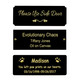 Black Coated Brass Engraved Plate 4" W x 1-1/2" H 