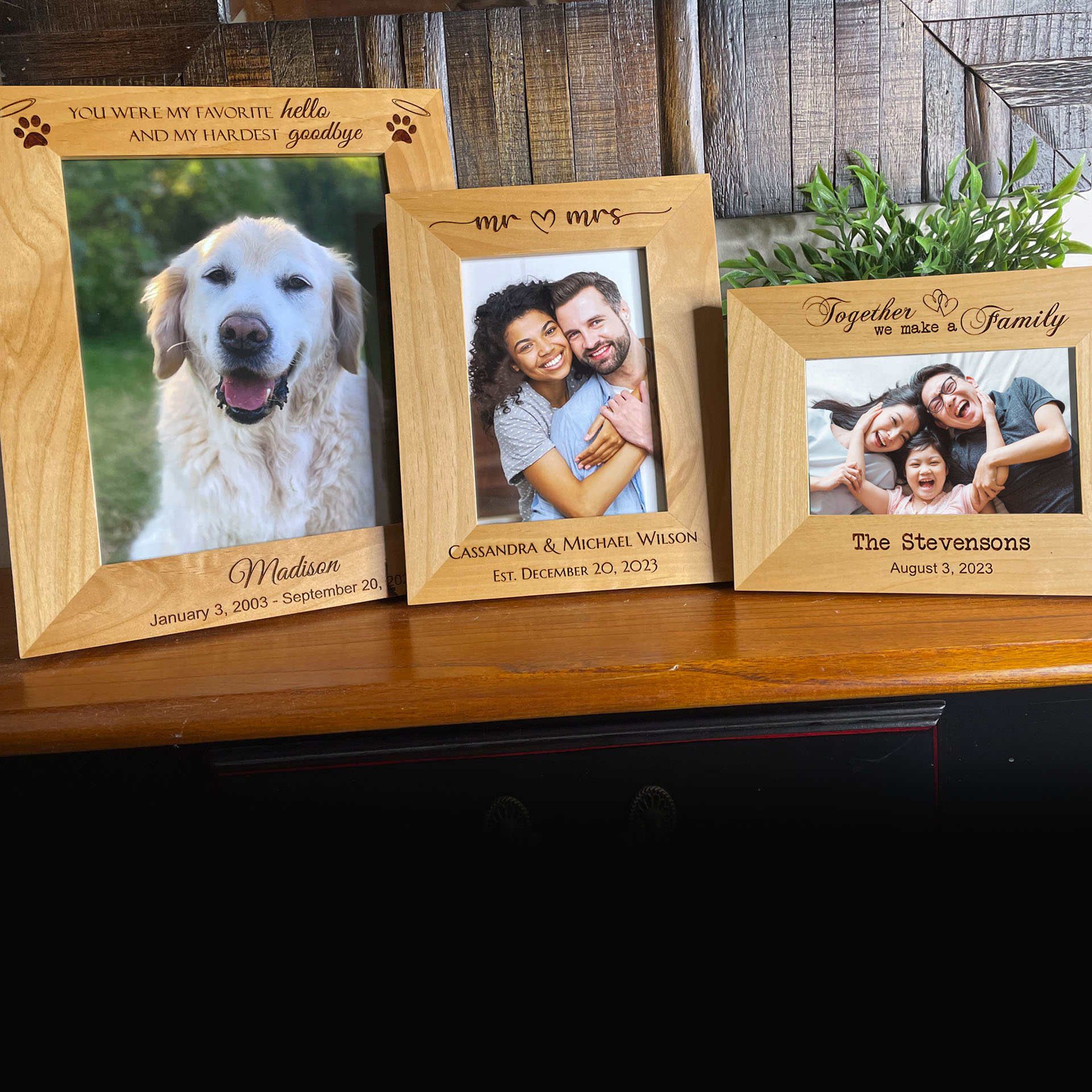 Custom Engraved Picture Frames
