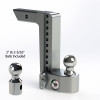 Weigh Safe 2" Adjustable Hitch with Max Drop at 6"