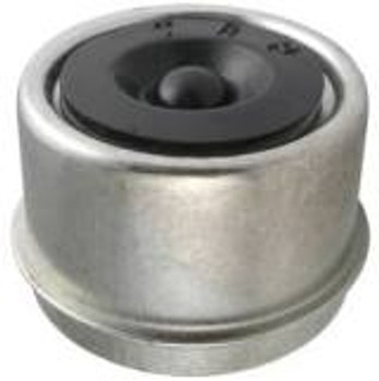 Metal Grease Caps with Rubber Plugs for Dexter and Quality Axles 2.44" Diam 2 