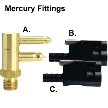 MERCURY 2 Prong Clip Style Fuel Tan Connectors