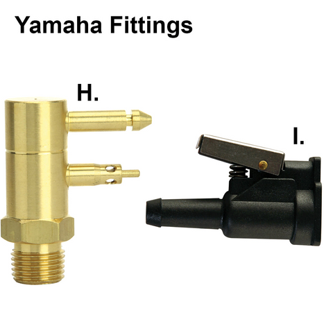 YAMAHA Fuel Line and Tank Connectors 
