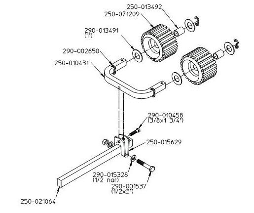 EZ LOADER Roller Assembly with Multi-Head