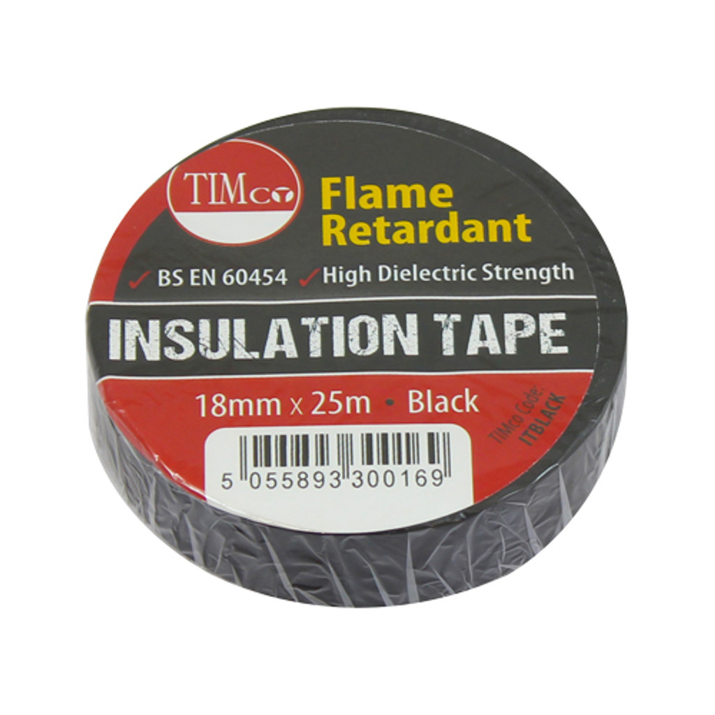 PVC Insulation Tape - Black 25m x 18mm