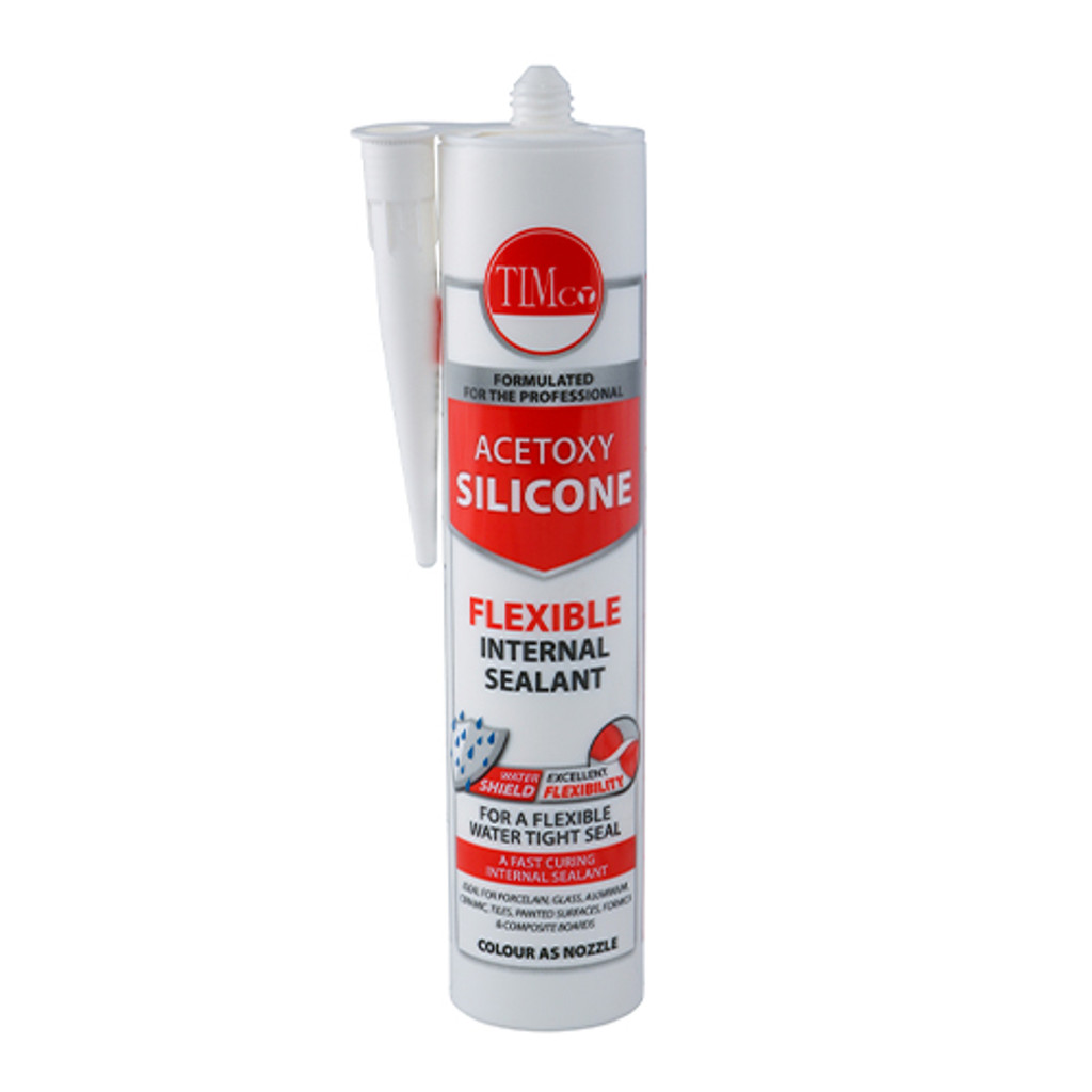 Acetoxy Silicone  White 300ml