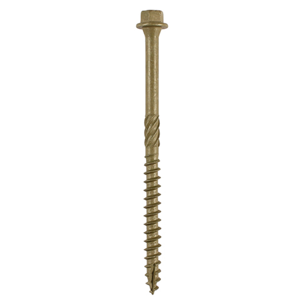 6.7 x 100mm Hex Head Timber Screw - Green (QTY 50 PCS), MPN 100IN