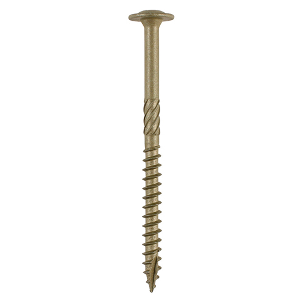 6.7 x 75mm Wafer Head Timber Screw- Green (QTY 50 PCS), MPN 75INW