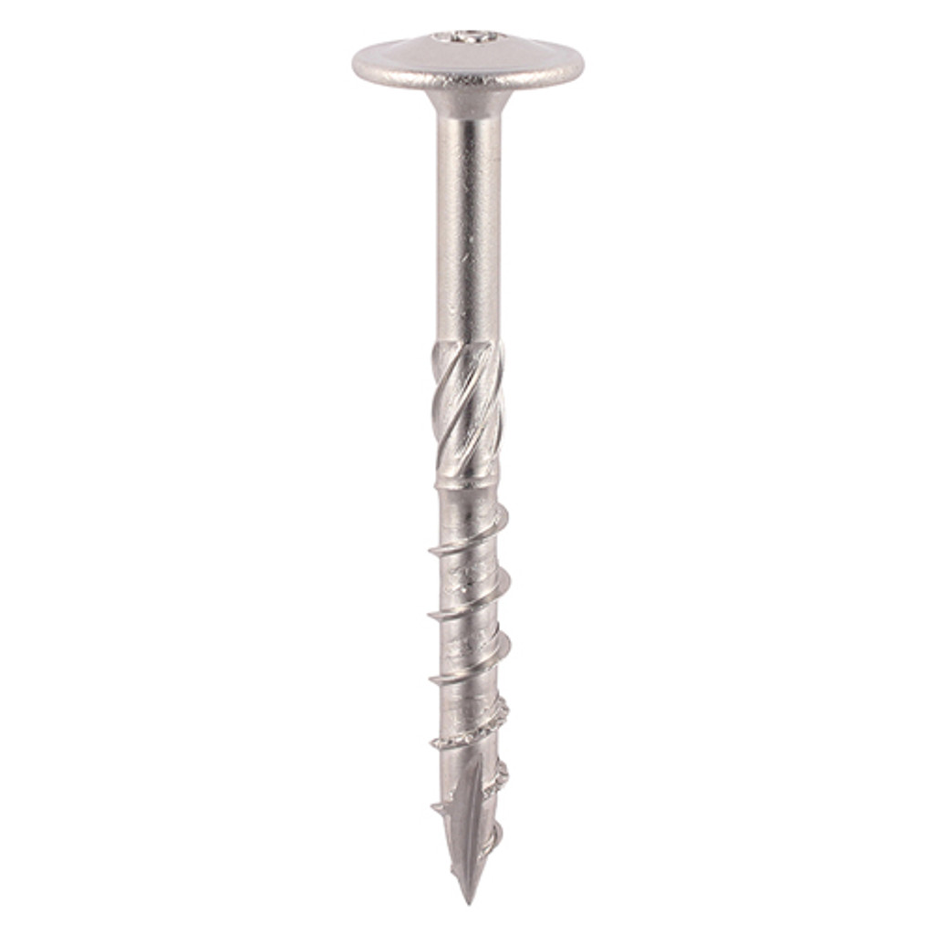 8.0 x 80mm Wafer Head Timber Screw -A2 SS (QTY 20 PCS), MPN 80INDEXWSST