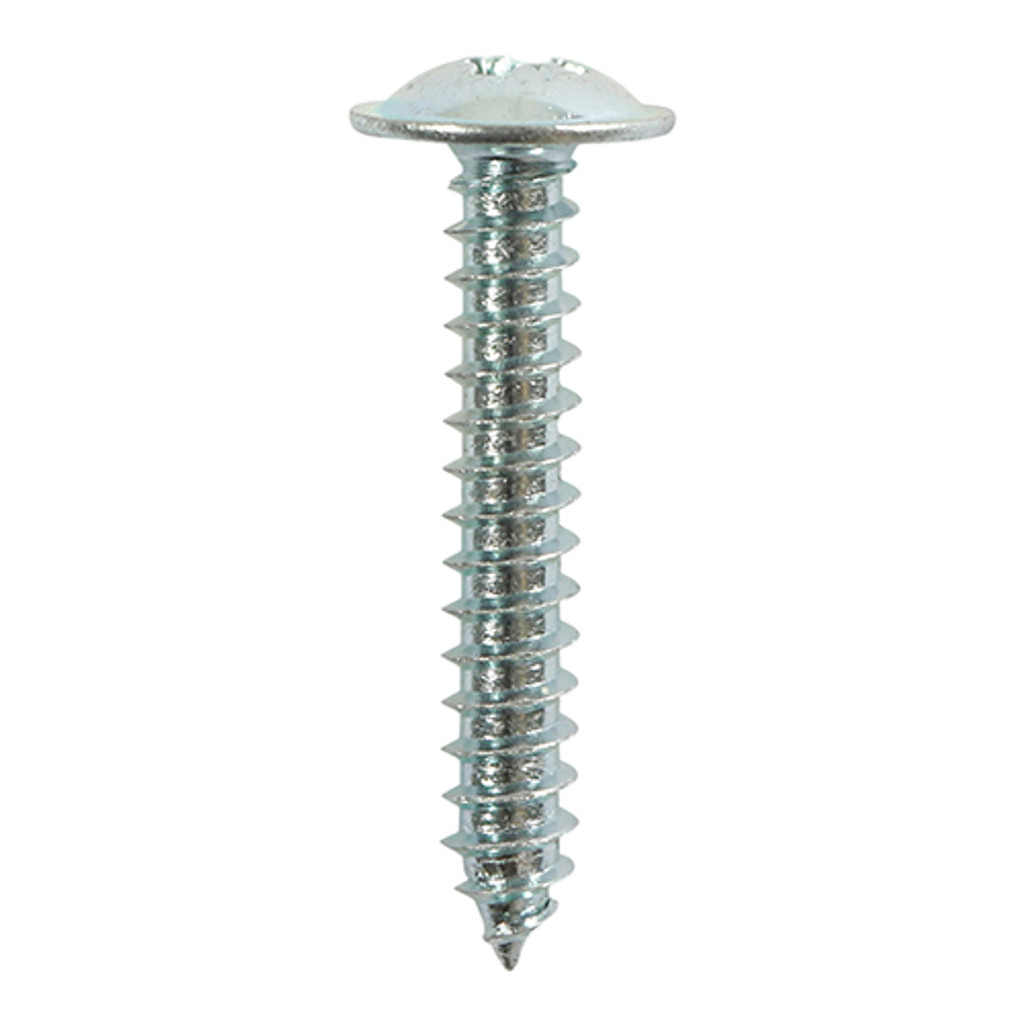 8 x 5/8“ S/Tapping Screw PZ2 FLG - BZP (QTY 1000 PCS), MPN 00858CFAZ