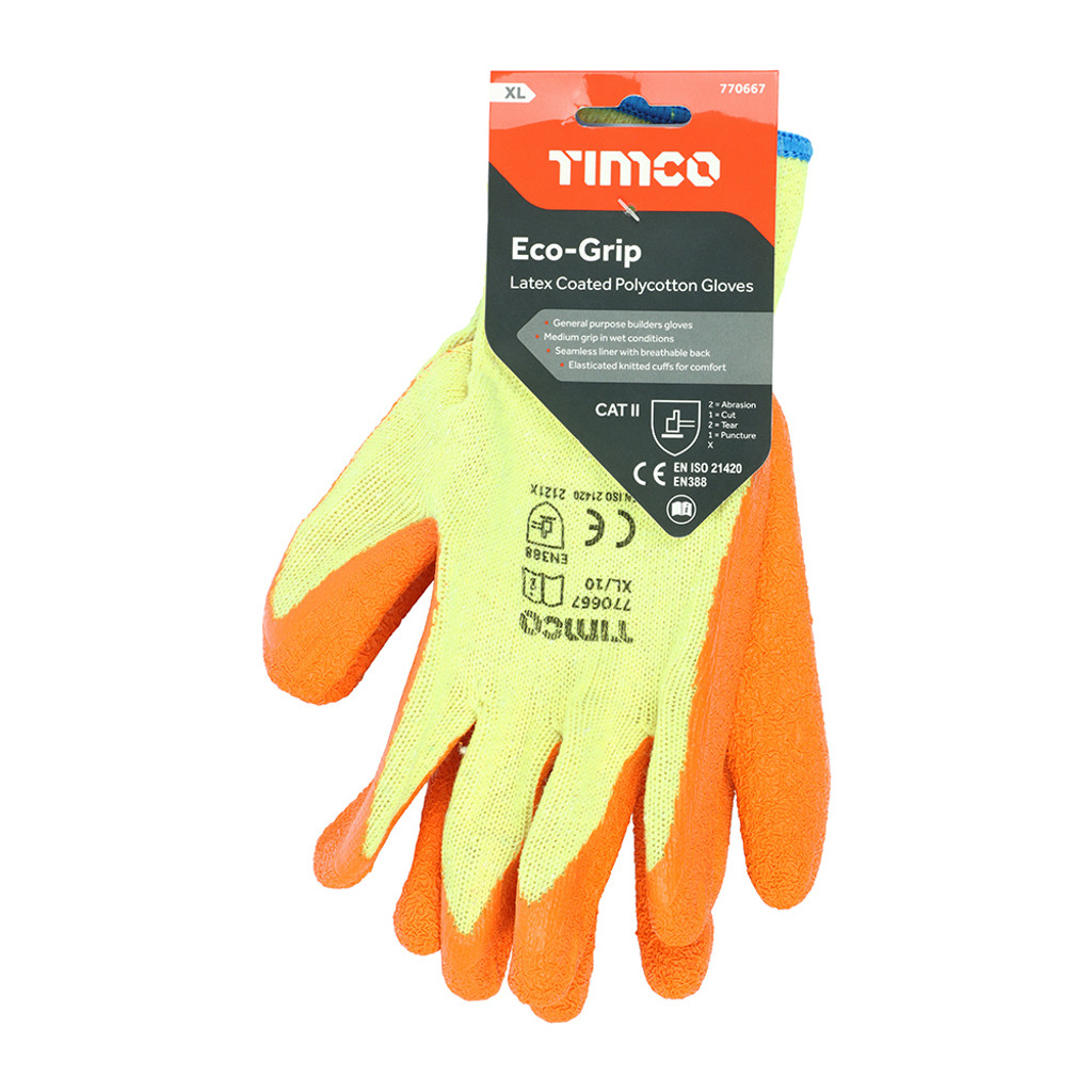 X Large Eco Glove Latex Crinkle. MPN 770667