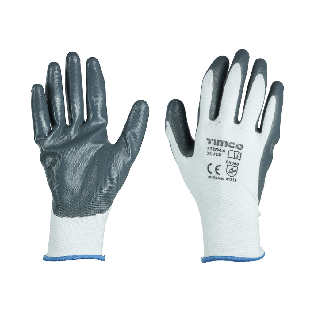 Large Secure Grip Glove Nitrile Foam. MPN 770716